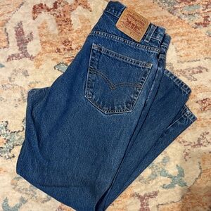 Levi's Men's Dark Blue Relaxed Jeans